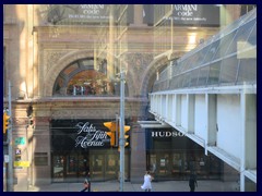 Saks Fifth Avenue and Hudsons, connected by skybridge to Eaton Centre
